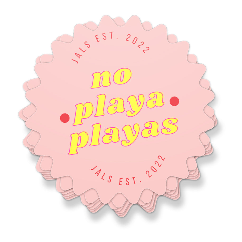 NO PLAYA PLAYAS Sticker